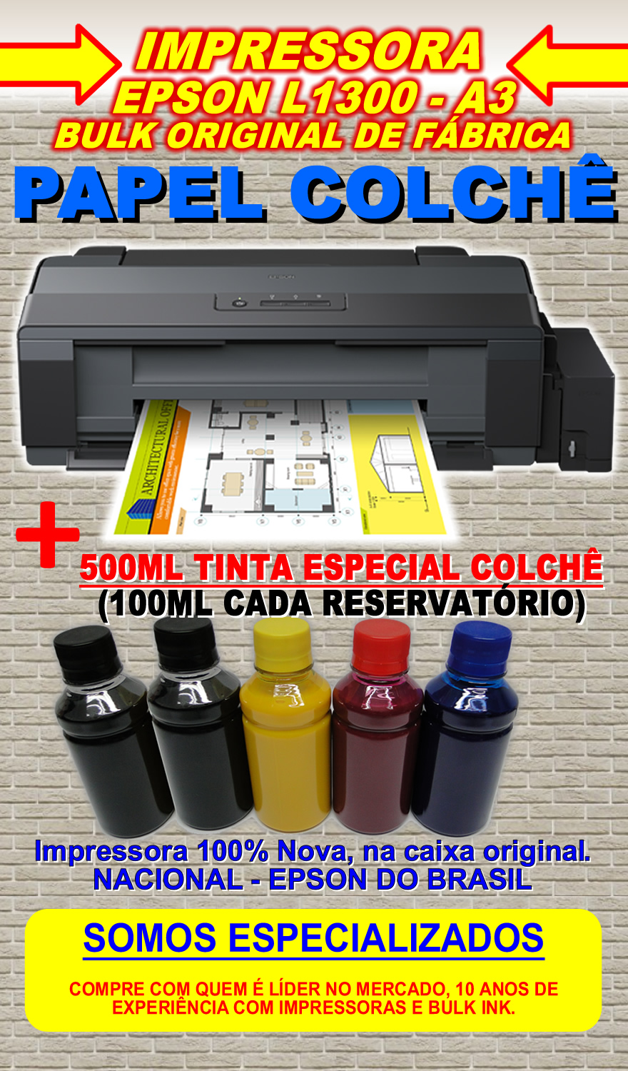 Impressora Epson L1300 A3 Ecotanque Tinta Papel Colchê R 526900 Em Mercado Livre 3132